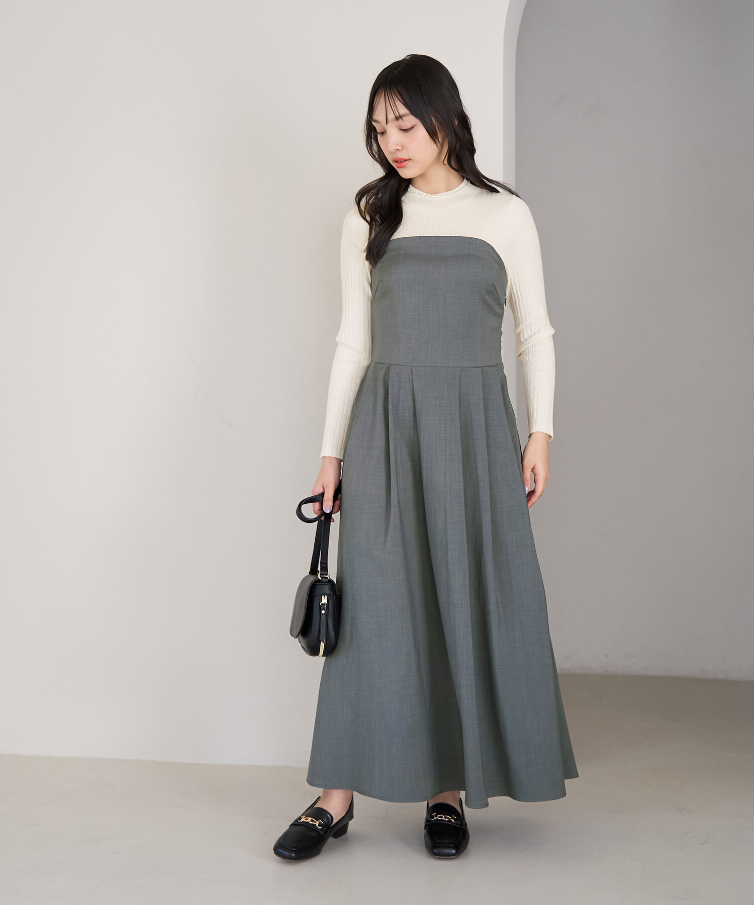 Rope&rsquo;Picnic「ドッキングニットワンピース」|ワンピース|