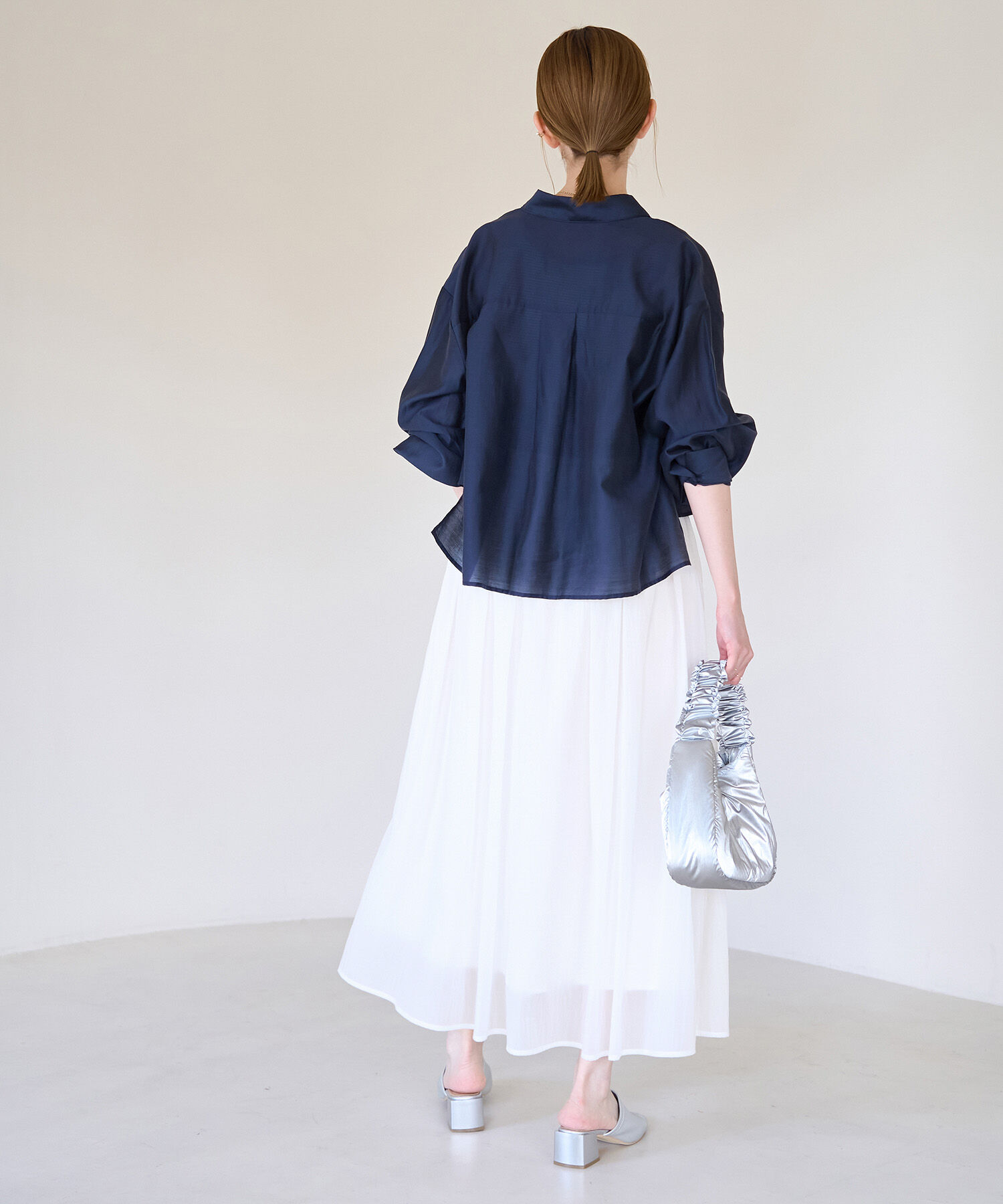 Rope&rsquo;Picnic「シアーナイロンギャザースカート」|スカート|