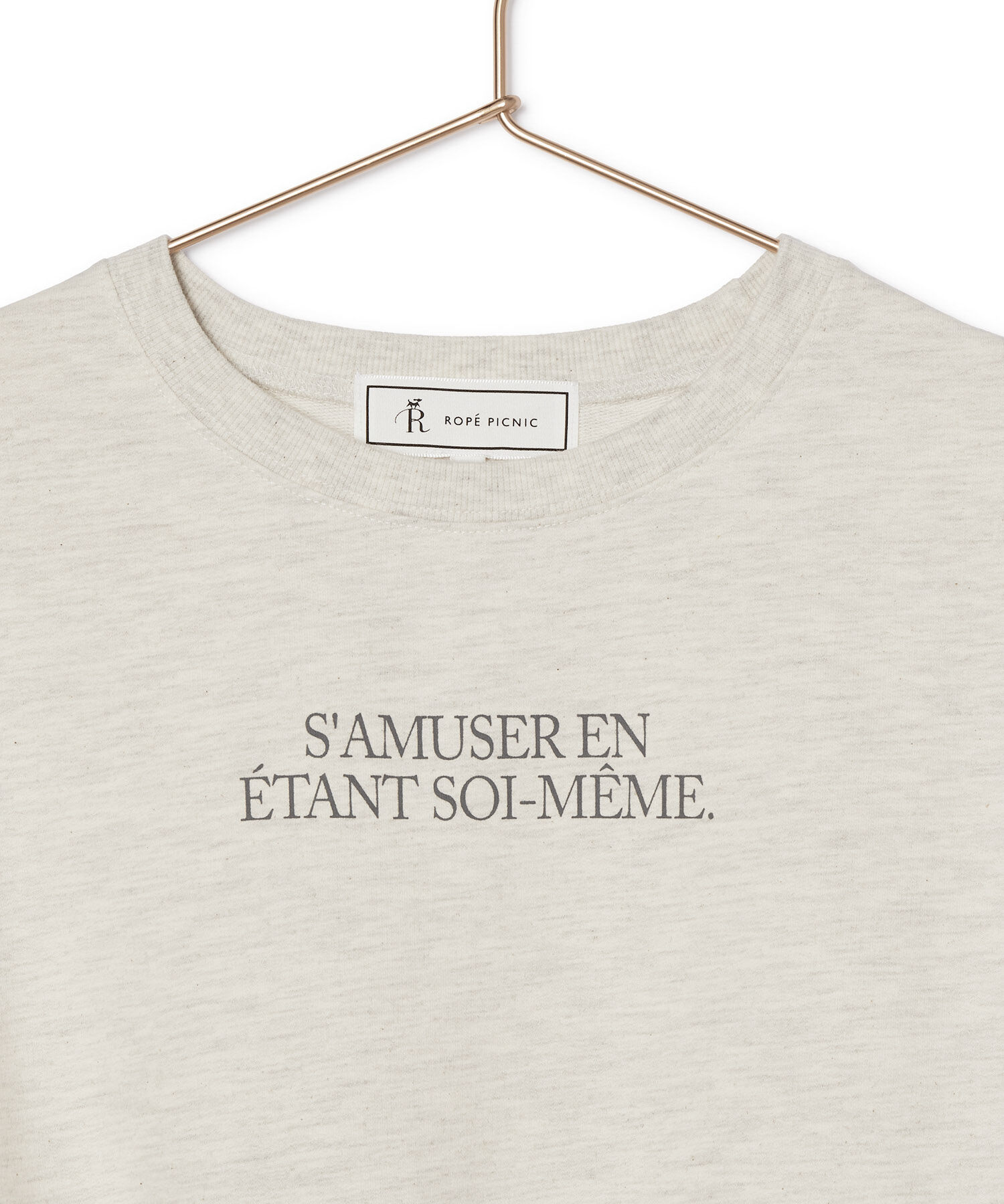 ROPE' PICNIC R「汗染み防止/バックスリットフレンチスリーブミニ裏毛プルオーバー」|スウェット・ジャージ|