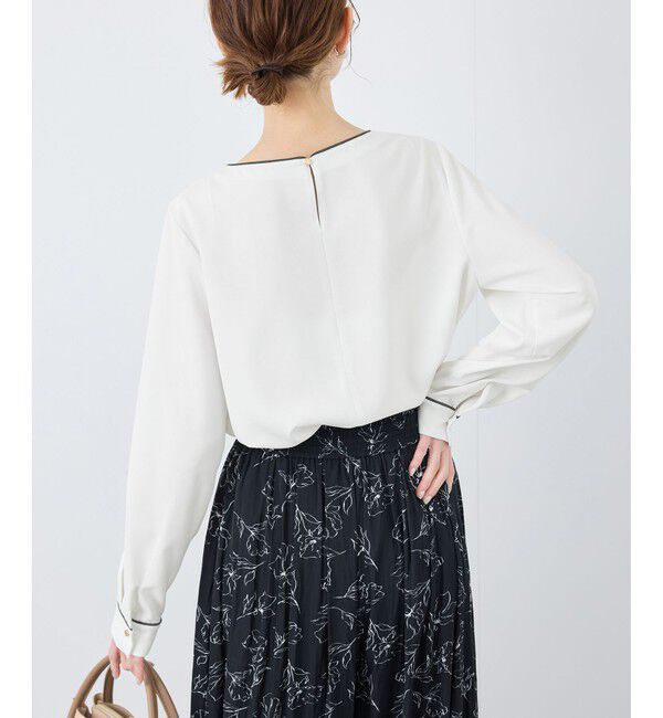 Rope&rsquo;Picnic「【WEB限定カラー】多機能ランダムタックブラウス/セレモニー・通勤対応」|シャツ・ブラウス|