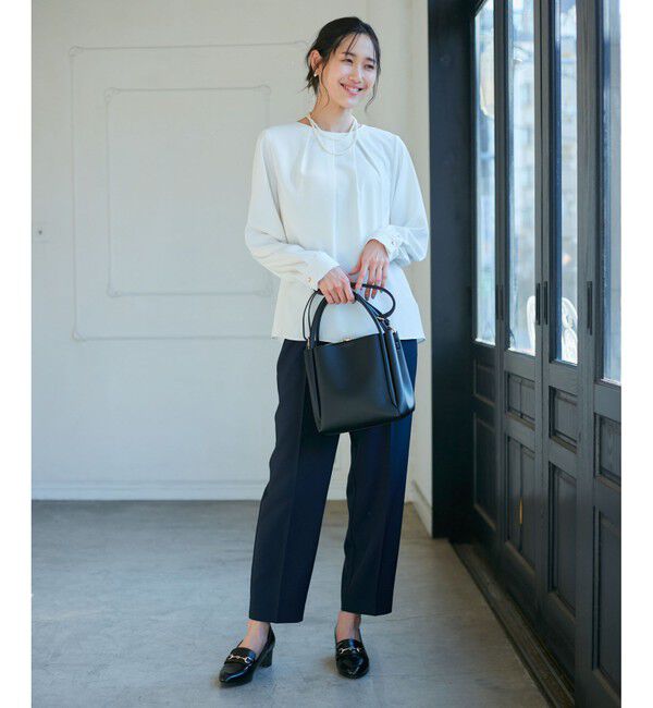 Rope&rsquo;Picnic「【WEB限定カラー】多機能ランダムタックブラウス/セレモニー・通勤対応」|シャツ・ブラウス|