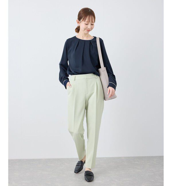 Rope&rsquo;Picnic「【WEB限定カラー】多機能ランダムタックブラウス/セレモニー・通勤対応」|シャツ・ブラウス|