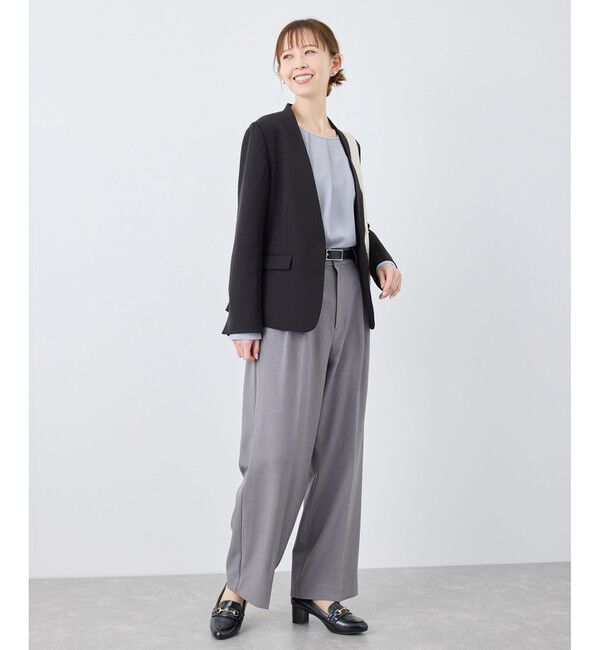 Rope&rsquo;Picnic「【WEB限定カラー】多機能ランダムタックブラウス/セレモニー・通勤対応」|シャツ・ブラウス|