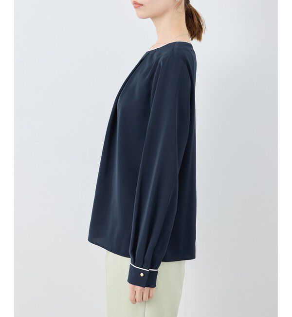 Rope&rsquo;Picnic「【WEB限定カラー】多機能ランダムタックブラウス/セレモニー・通勤対応」|シャツ・ブラウス|