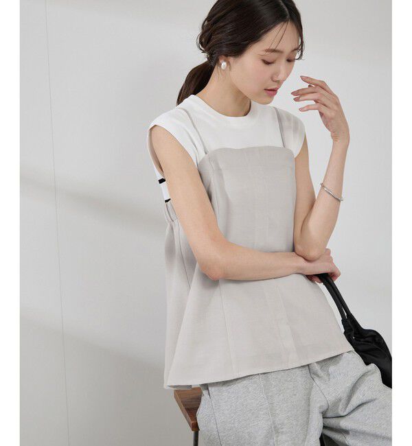 Rope&rsquo;Picnic「【吸水速乾・防シワ】エフォートレスリラックスビスチェ」|キャミソール|