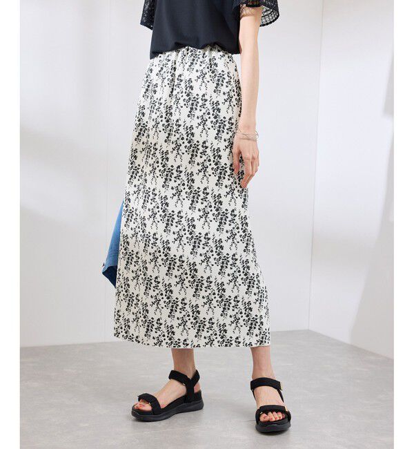 Rope&rsquo;Picnic「フラワープリントスカート/リンクコーデ」|スカート|