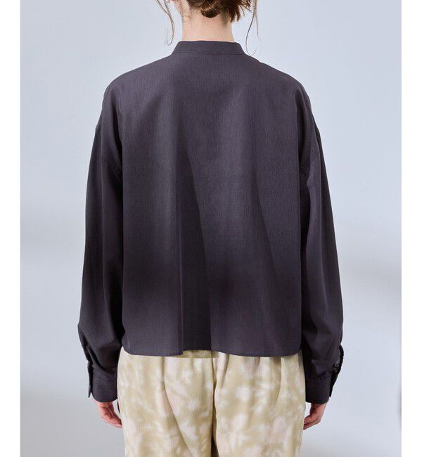 Rope&rsquo;Picnic「着丈が選べるバンドカラー無地シアーシャツ」|シャツ・ブラウス|