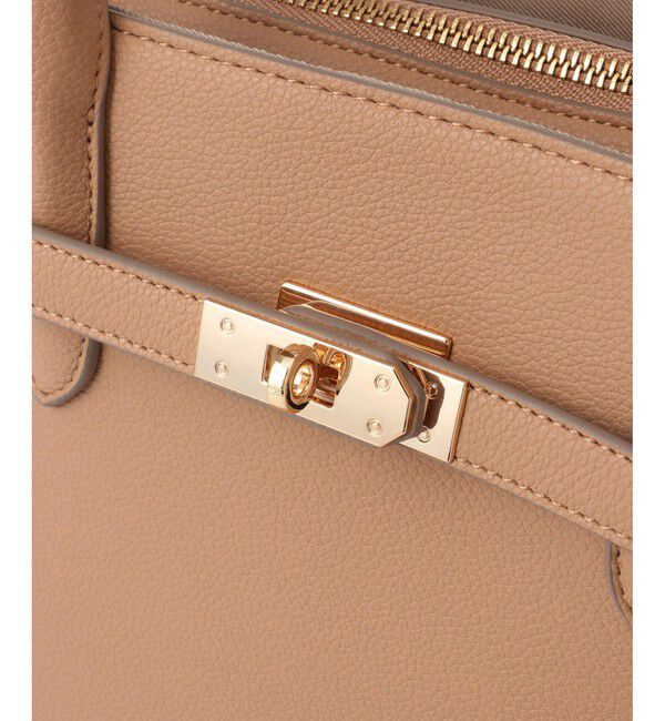 ROPE PICNIC PASSAGE「【WEB限定】 ベルトデザインスクエアトートバッグ/通勤対応」|トートバッグ|