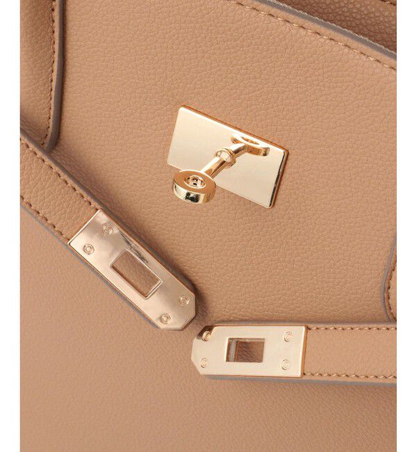 ROPE PICNIC PASSAGE「【WEB限定】 ベルトデザインスクエアトートバッグ/通勤対応」|トートバッグ|