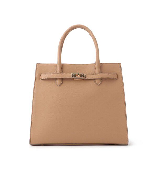 ROPE PICNIC PASSAGE「【WEB限定】 ベルトデザインスクエアトートバッグ/通勤対応」|トートバッグ|