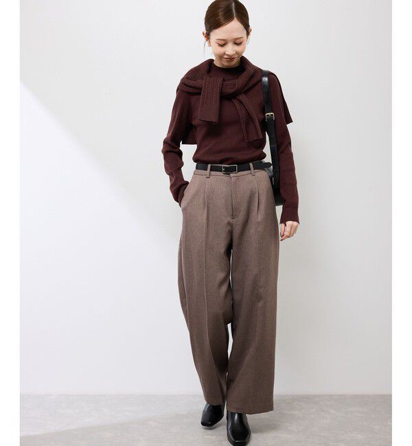 Rope&rsquo;Picnic「アンチピリングプチハイネックニット/リンクコーデ」|ニット・セーター|