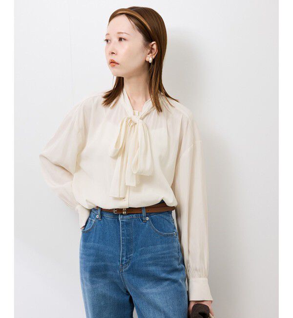 Rope&rsquo;Picnic「カッセンリボンブラウス」|シャツ・ブラウス|