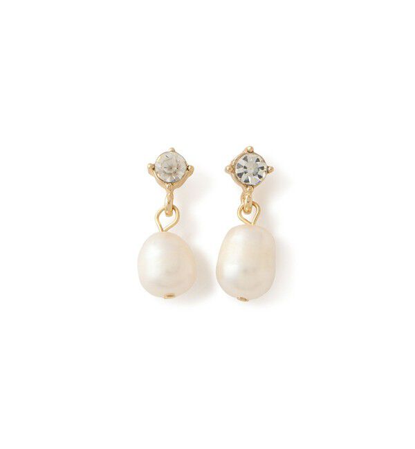 ROPE PICNIC PASSAGE「淡水パール&times;ガラスピアス」|ピアス|