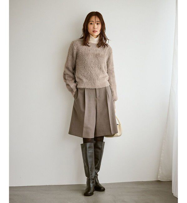 Rope&rsquo;Picnic「ショートフェザーニットプルオーバー」|ニット・セーター|