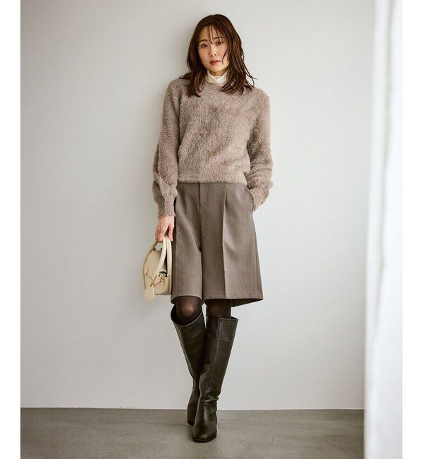 Rope&rsquo;Picnic「ショートフェザーニットプルオーバー」|ニット・セーター|