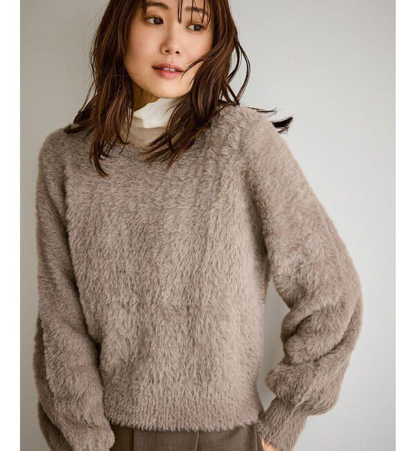 Rope&rsquo;Picnic「ショートフェザーニットプルオーバー」|ニット・セーター|