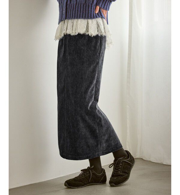 Rope&rsquo;Picnic「シェニール織アイラインスカート」|スカート|