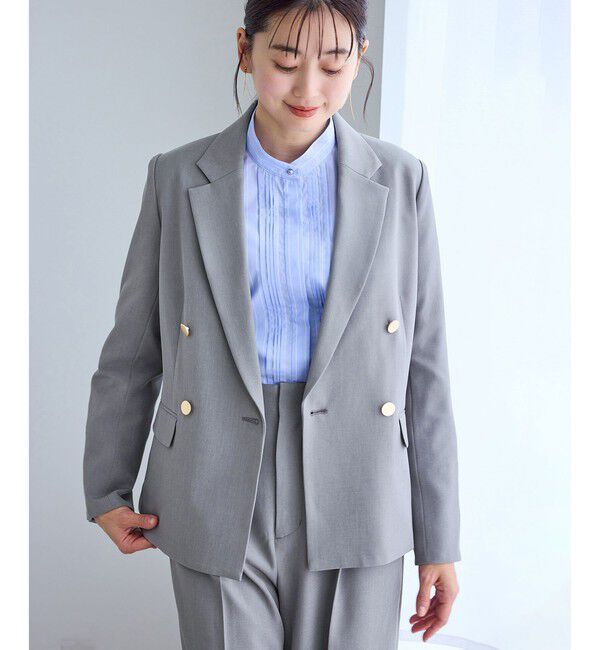 Rope&rsquo;Picnic「クリアツイル金ボタンジャケット/入卒式・セレモニー・セットアップ対応」|テーラードジャケット|