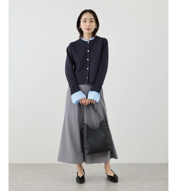 Rope&rsquo;Picnic「襟フリルドッキングカーディガン」|カーディガン|