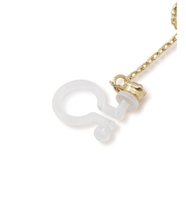 ROPE PICNIC PASSAGE「チェーン/パールノンホールピアス」|ピアス|