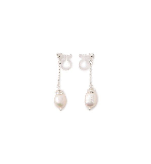 ROPE PICNIC PASSAGE「チェーン/パールノンホールピアス」|ピアス|