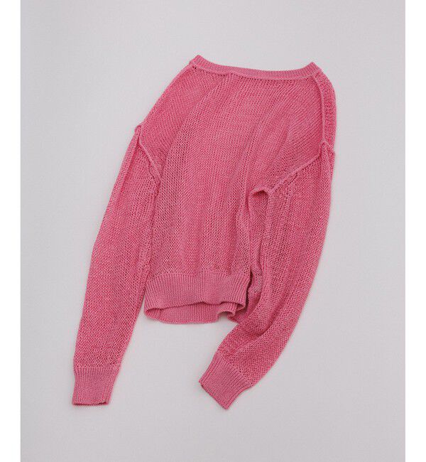 ADAM ET ROPE'「【サステナブル】ローゲージリリーニットプルオーバー」|ニット・セーター|