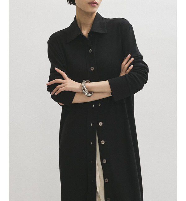 ADAM ET ROPE'「ポロシャツライクカットソーワンピース」|ワンピース|