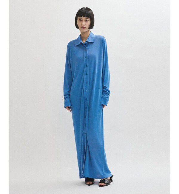 ADAM ET ROPE'「ポロシャツライクカットソーワンピース」|ワンピース|