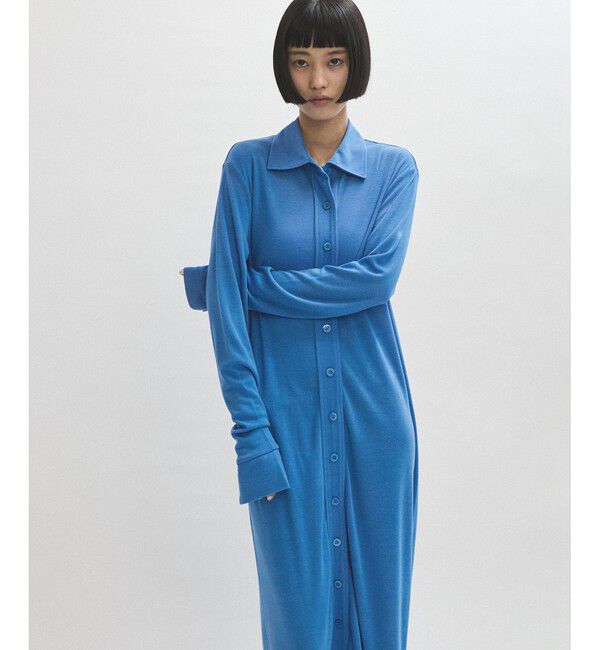 ADAM ET ROPE'「ポロシャツライクカットソーワンピース」|ワンピース|