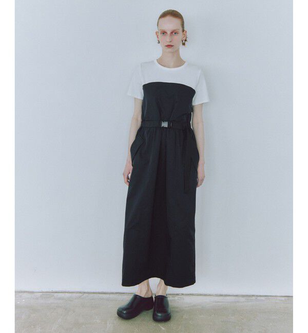 ADAM ET ROPE'「【サステナブル】撥水コンビワンピース」|ワンピース|