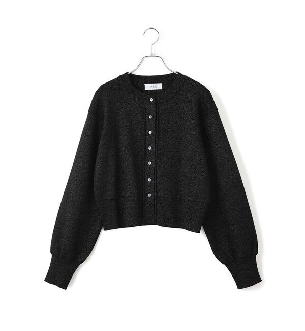 ADAM ET ROPE'「【WEB限定】ラメニットコンパクトカーディガン」|カーディガン|