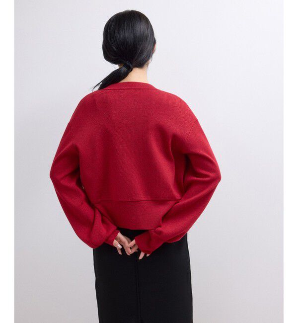 ADAM ET ROPE'「【WEB限定】ラメニットコンパクトカーディガン」|カーディガン|