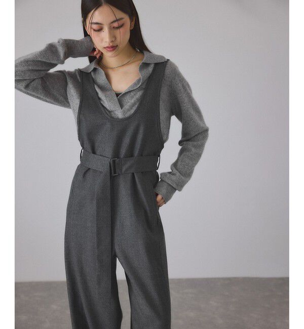 ADAM ET ROPE'「コクーンロンパース」|オールインワン|チャコール(06)