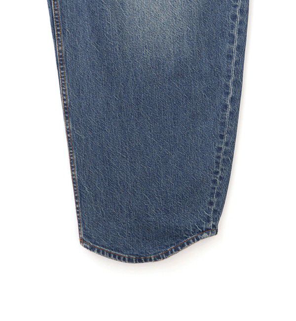 ADAM ET ROPE'「【サステナブル】ロングタブベルトバレルデニム」|デニム|