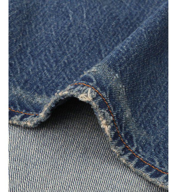 ADAM ET ROPE'「【サステナブル】ロングタブベルトバレルデニム」|デニム|