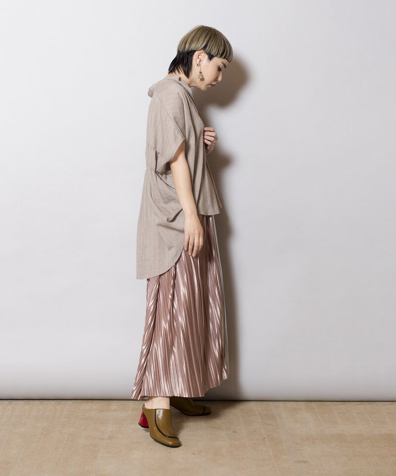  「切替ランダムプリーツスカート」|スカート|