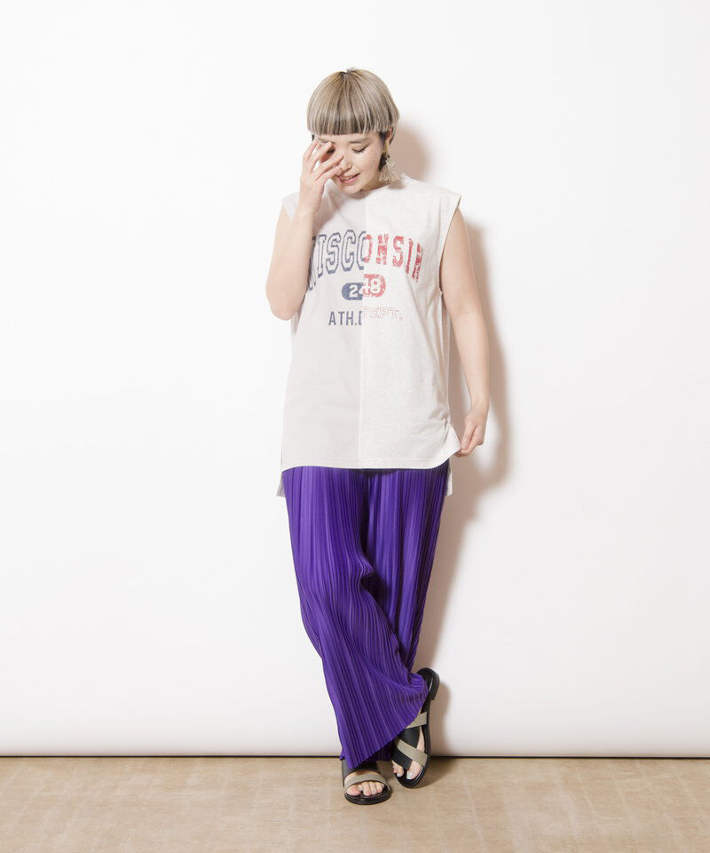  「ランダムプリーツテーパードパンツ」|その他|