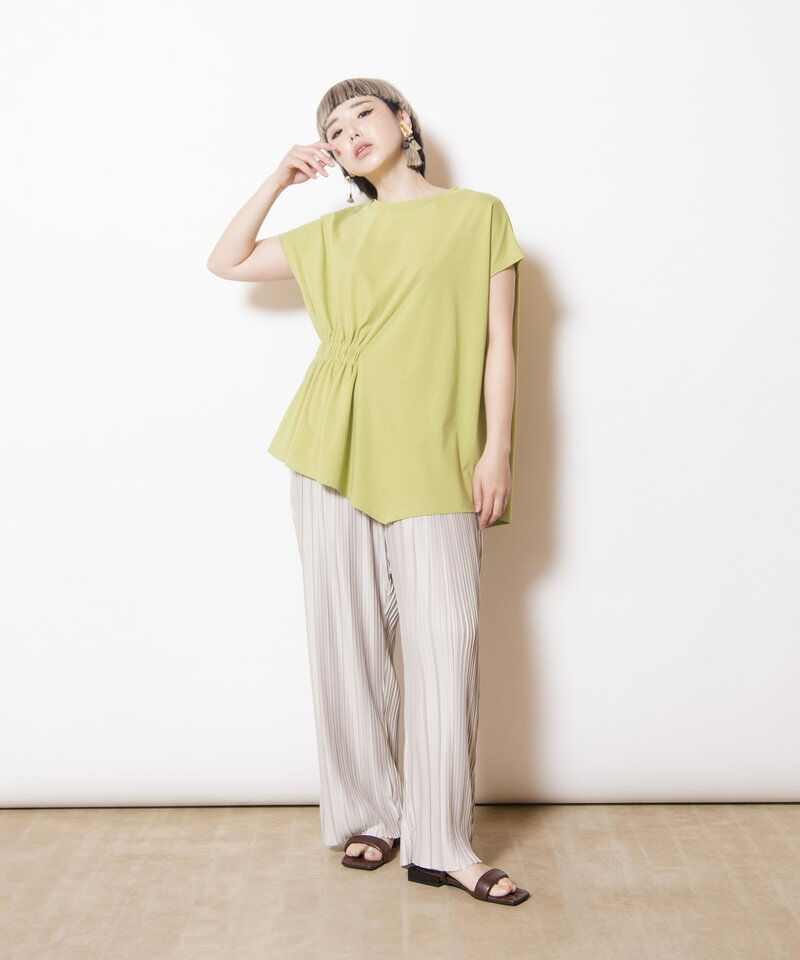  「ランダムプリーツテーパードパンツ」|その他|