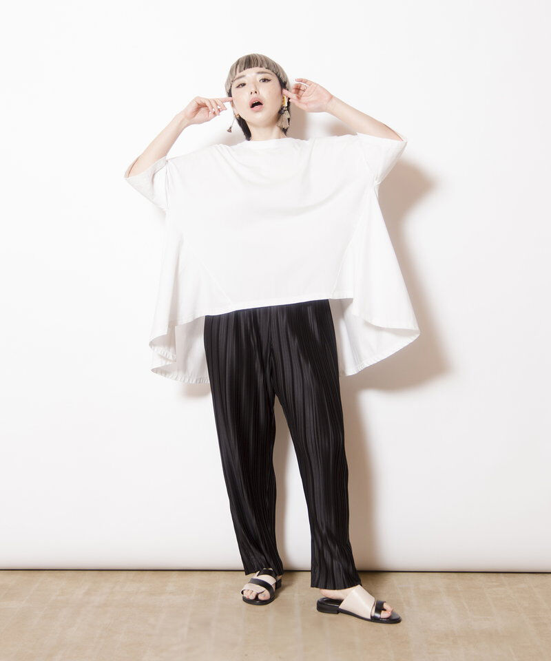  「ランダムプリーツテーパードパンツ」|その他|