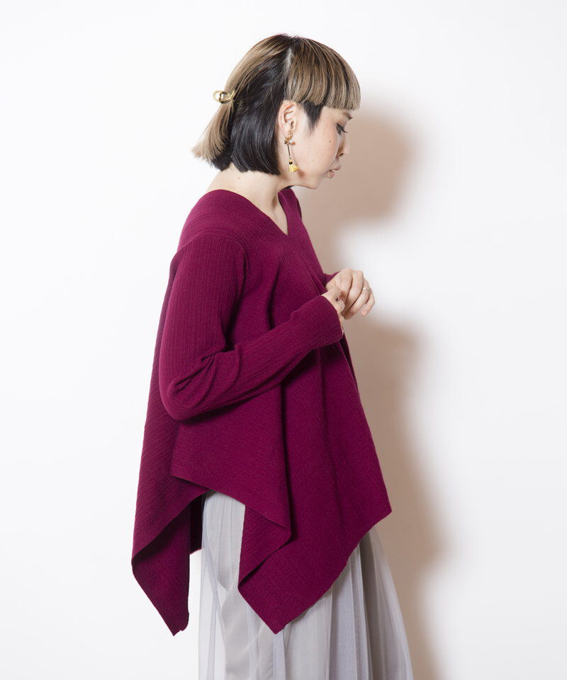  「スクエアヘムニットプルオーバー」|ニット・セーター|