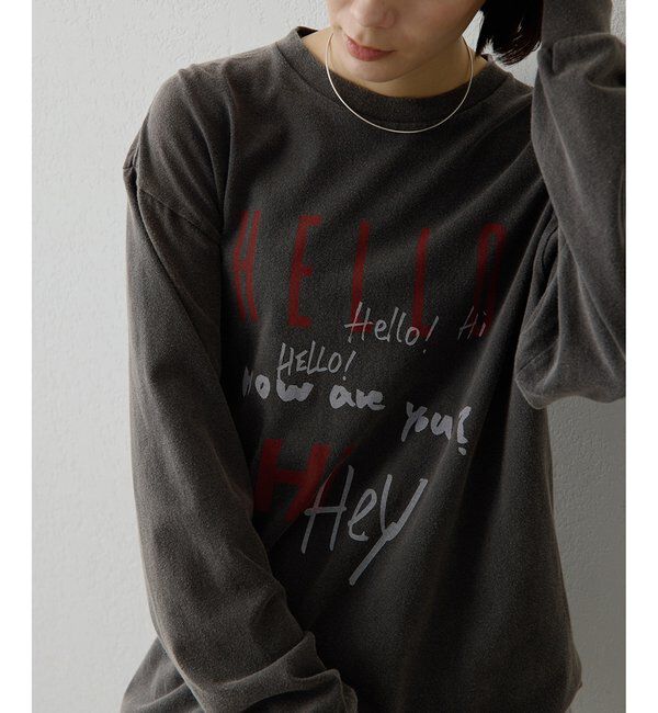  「ロゴロングスリーブTシャツ」|Tシャツ・カットソー|