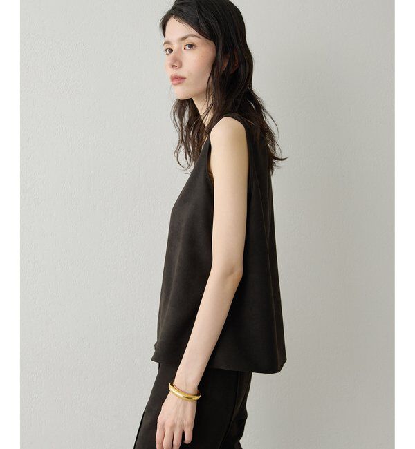 Drawing Numbers「【Drawing Numbers】フェイクスエードタンクブラウス」|シャツ・ブラウス|