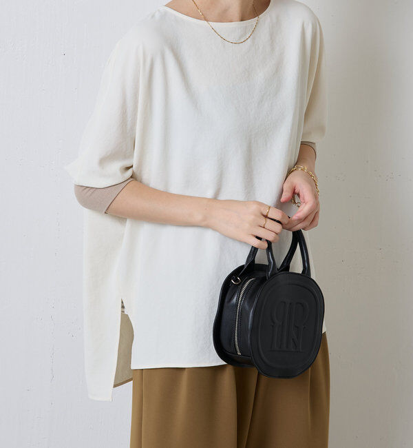  「《高機能/オールシーズン着られる》ジャージ袖リブブラウス」|シャツ・ブラウス|