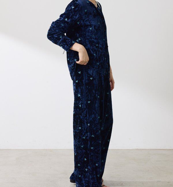  「刺繍ベロアカットソー」|Tシャツ・カットソー|