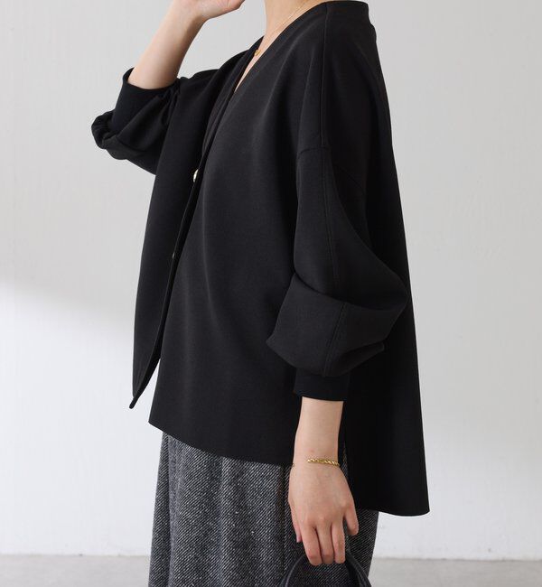  「《WEB限定/気温調整に◎》メタル釦ジョーゼットカーディガン」|Tシャツ・カットソー|