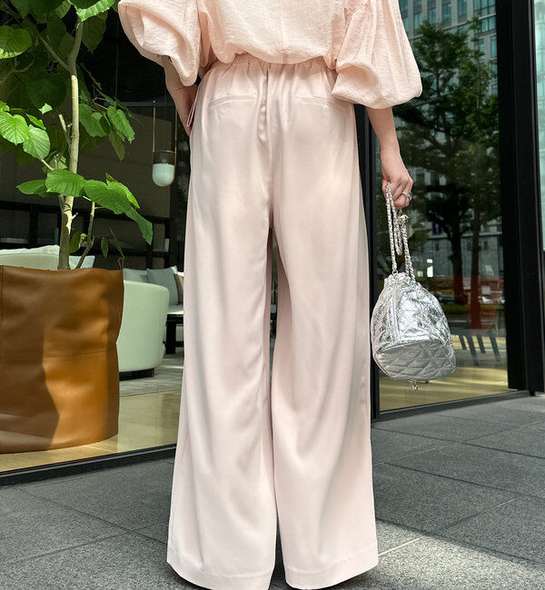  「【累計販売数3万枚突破/23色4サイズ展開！】タックワイドパンツ」|チノ|