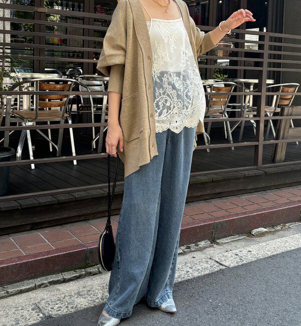  「マシーンウォッシャブルニットカーディガン」|カーディガン|