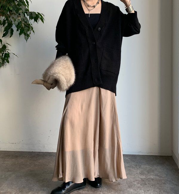  「マシーンウォッシャブルニットカーディガン」|カーディガン|