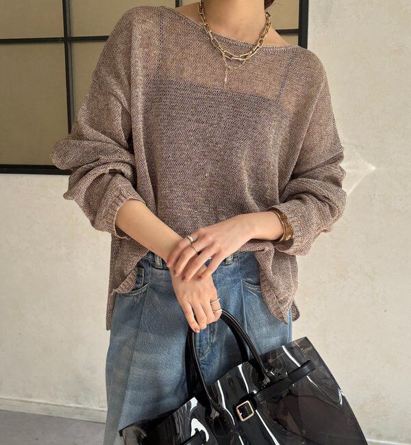  「メランジプルオーバー」|ニット・セーター|