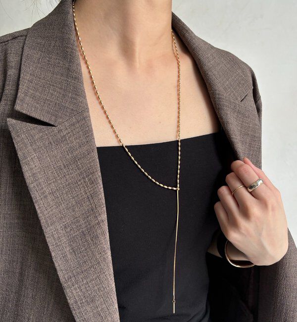  「変形ボールチェーンスライダーネックレス」|ネックレス|